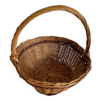 Panier osier rond