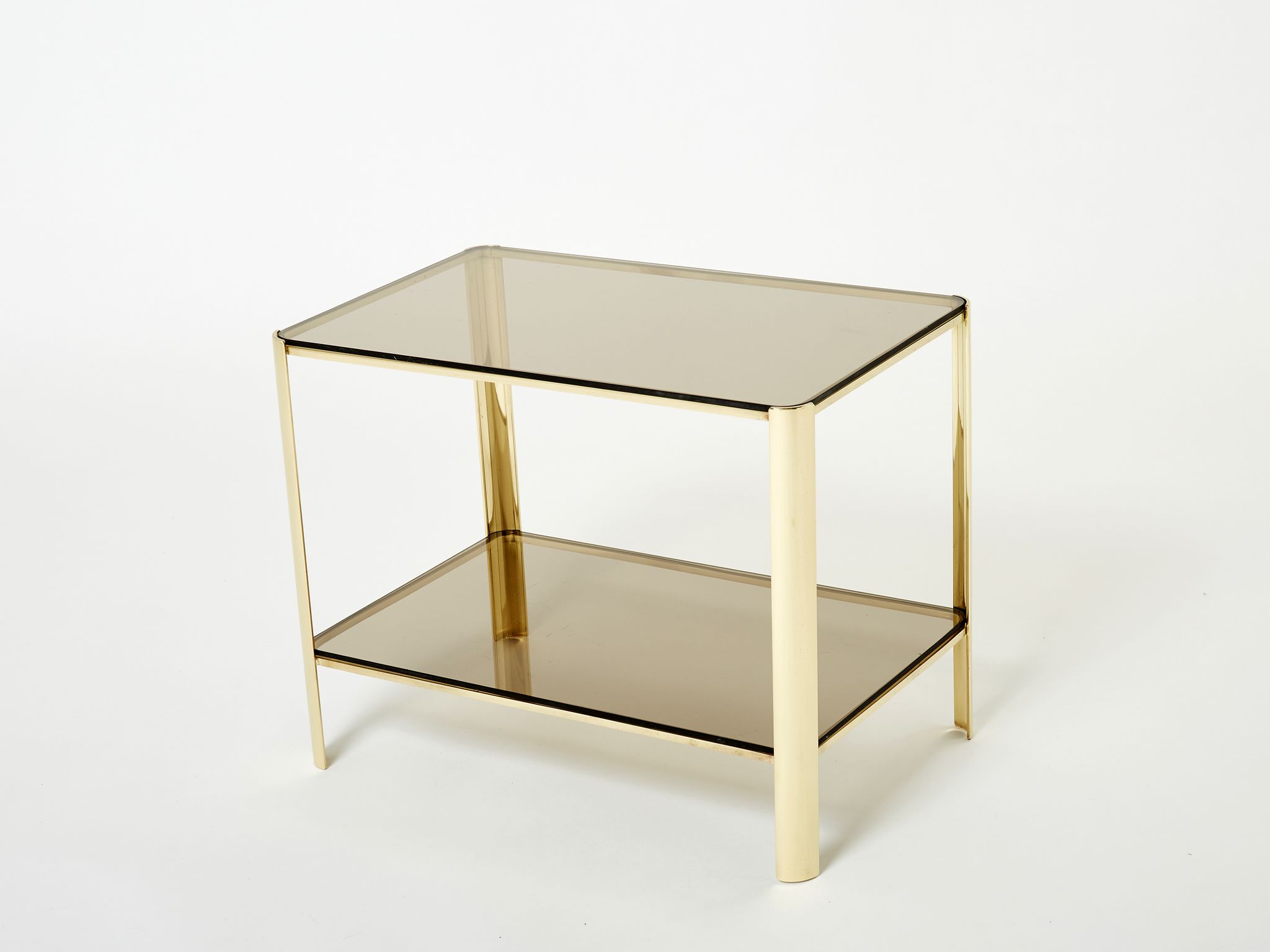 Bronze side table signed J.T. Lepelletier for Broncz circa 1960