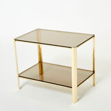 Bronze side table signed J.T. Lepelletier for Broncz circa 1960