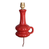 Glazed terracotta lamp, vintage lamp, table lamp, bedside lamp,