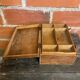 Vintage Wooden Interior Compartment Antique Jewellery Storage Box