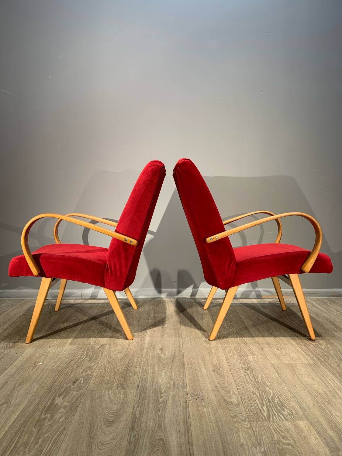 Paire de fauteuils jitona vintage czech 60.