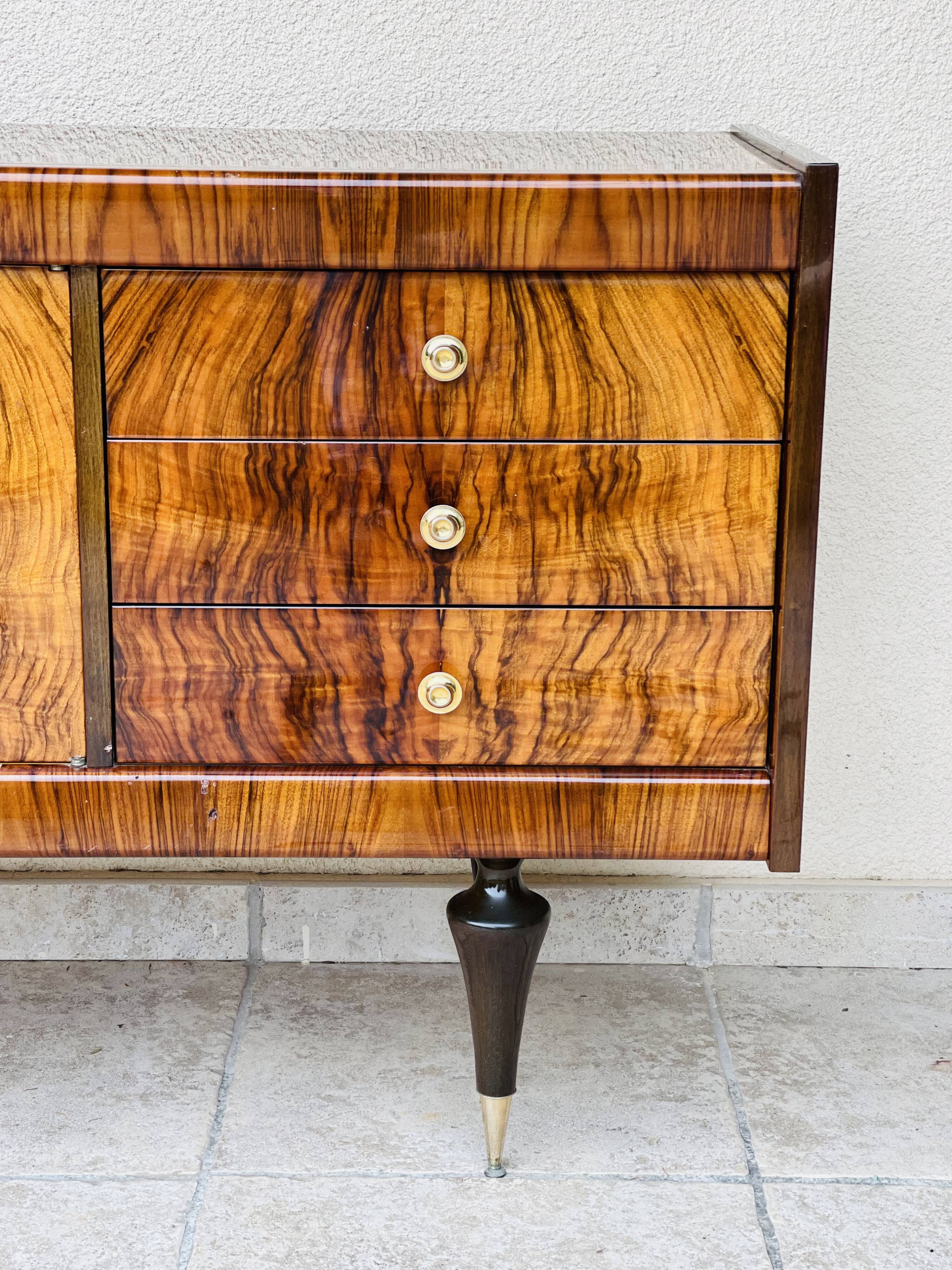 Art Deco walnut sideboard