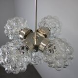 Bubble glass chandelier by Kamenický Šenov, Czechoslovakia, 1970s