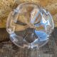Vintage daum crystal petal shaped ashtray pocket video #d9