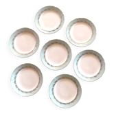 Lot de 7 assiettes « picardie » de ceranord en semi-porcelaine