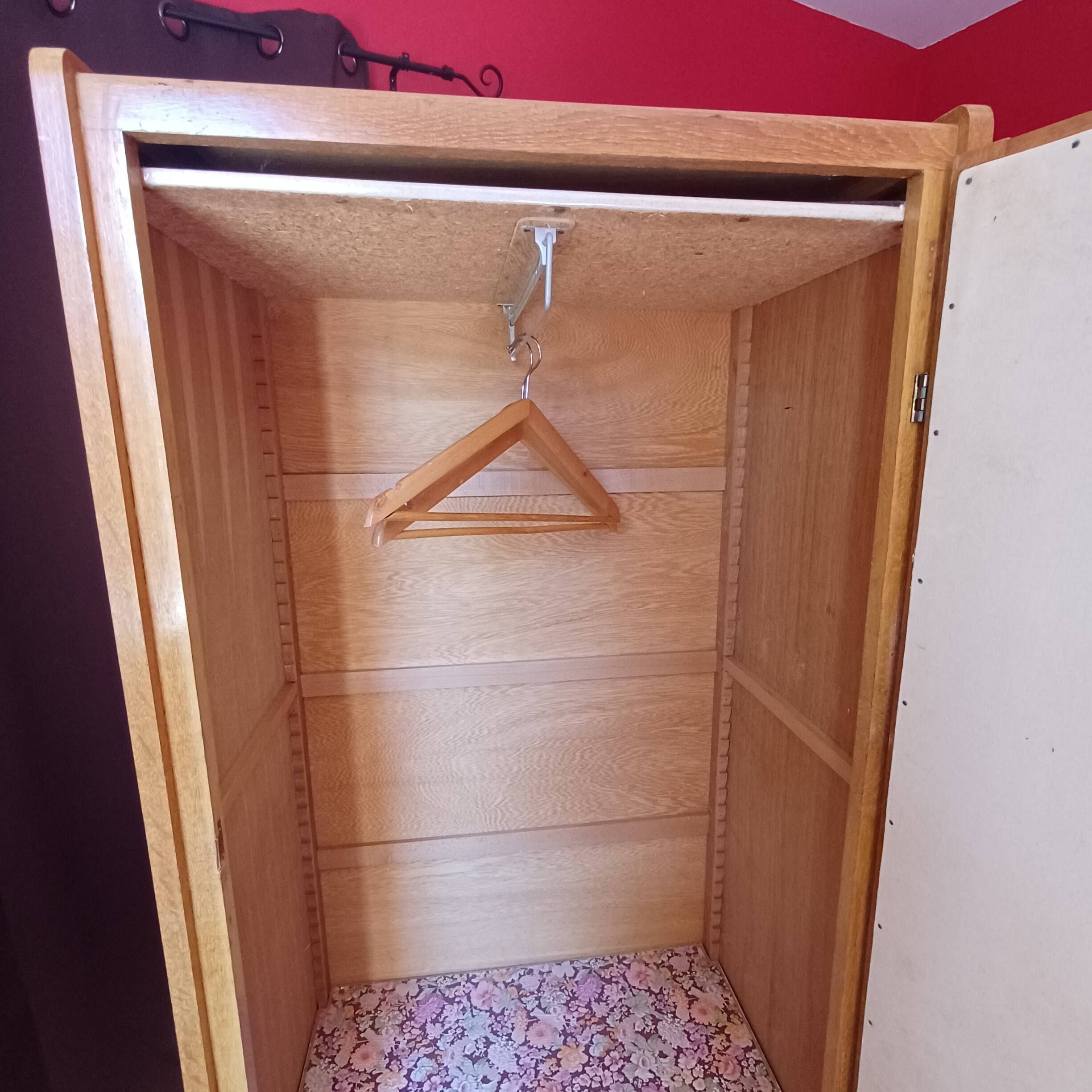 Armoire  rotin  vintage
