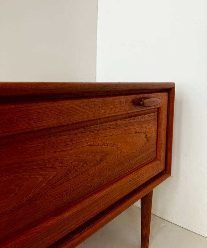 Scandinavian low "TV" unit in teak.