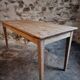 Farm table in solid oak, beech, and pine, early 20th century.