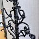 Art Nouveau coat rack in cast iron, circa 1900
