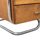 Bureau tubulaire de style Bauhaus du milieu du siècle, design des années 40 en chêne