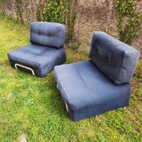 Pair of vintage Rorberg low chairs from Ikea