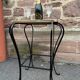 plant stand console plant stand side table Formica and metal