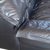 Canapé en cuir noir Ligne Roset