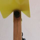 Modernist lamp in wood and metal