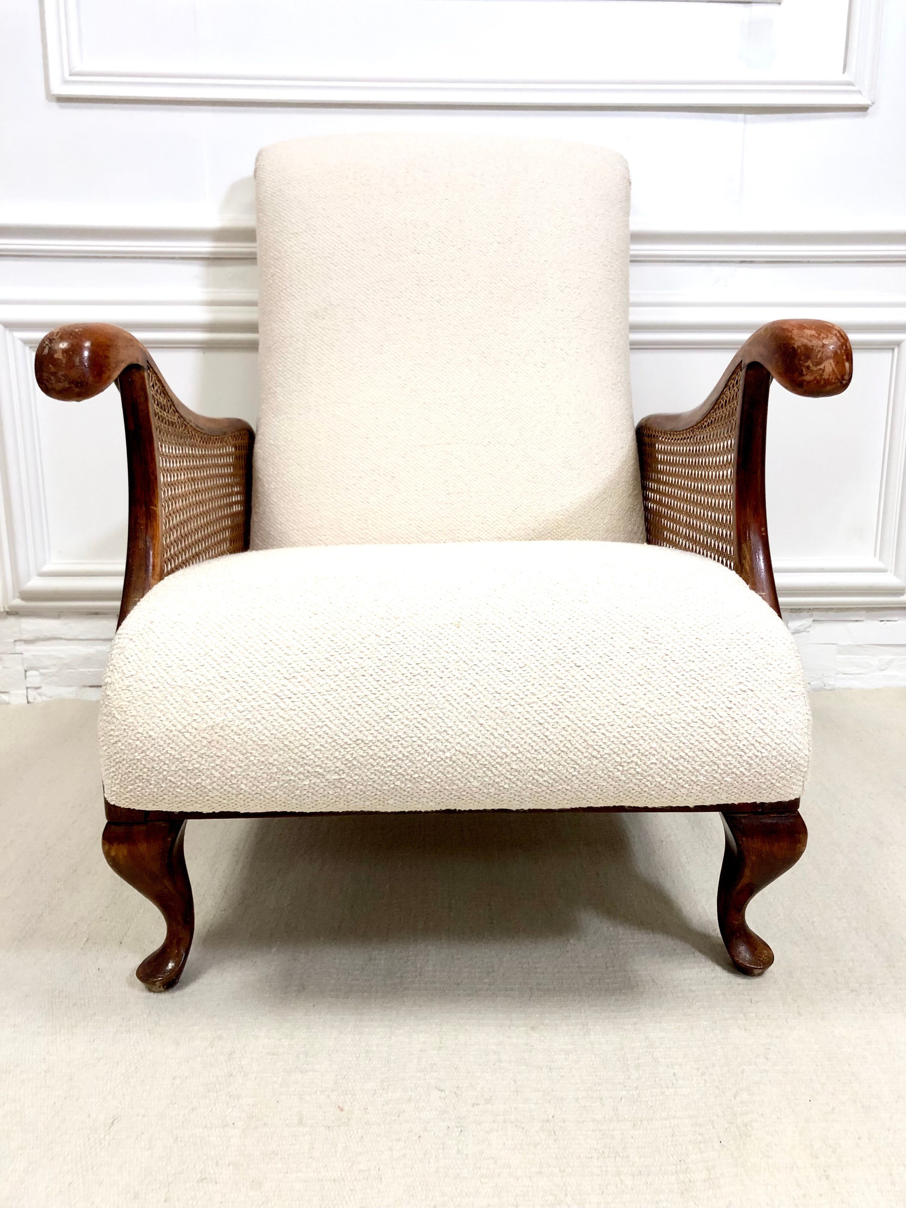 Vintage shepherdess armchair