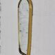 Rear view mirror and free form from the 60s brass frame highlighted with black