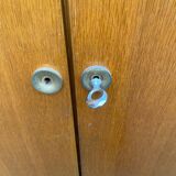 Scandinavian 3-door oak wardrobe from the 1960s, 155cm.