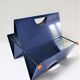 Blue metal magazine holders design 80s