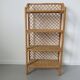 Etagère en rotin années 60 70