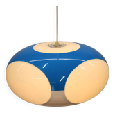 Unique Space age bug eye ufo lamp *** Massive Belgium *** blue and white