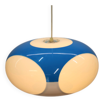 Unique Space age bug eye ufo lamp *** Massive Belgium *** blue and white