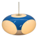 Unique Space age bug eye ufo lamp *** Massive Belgium *** blue and white