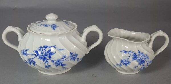 Service café complet 6 personnes porcelaine Haviland Limoges C649 S