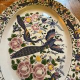 Grand plat oiseaux