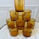 set of 9 bubbled glass water glasses from Biot 70s