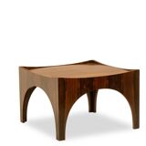 Paire de bouts de canapé ou tables basses en palissandre. Années 1970