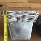 3 zinc and basket jar caches