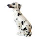 Vintage ceramic Dalmatian dog, Italy 1970.