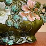 Old Art Nouveau majolica planter