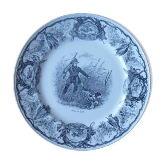 Assiette plate Villeroy & Boch série "la chasse"