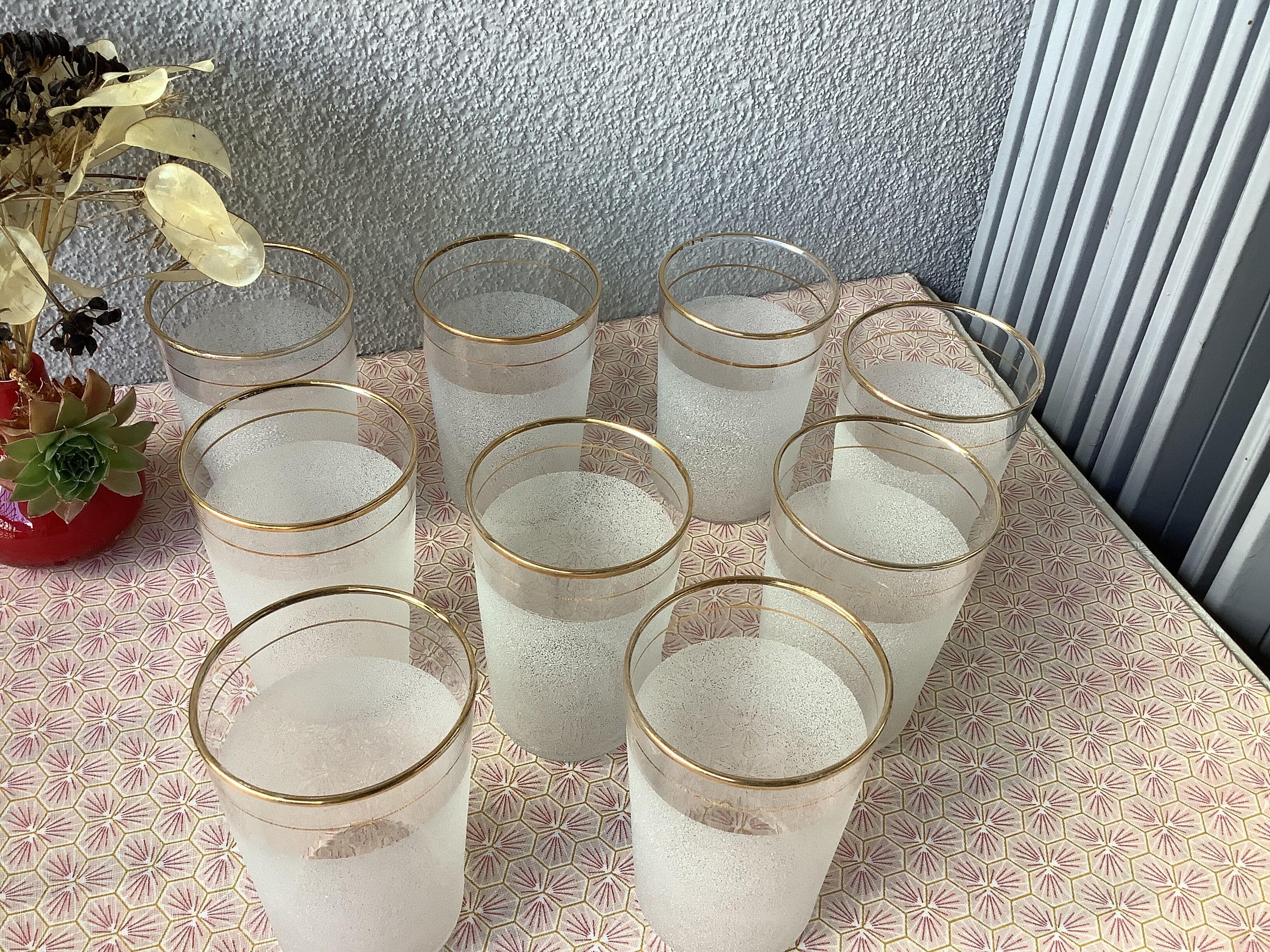 Vintage granite glasses 40'/50'