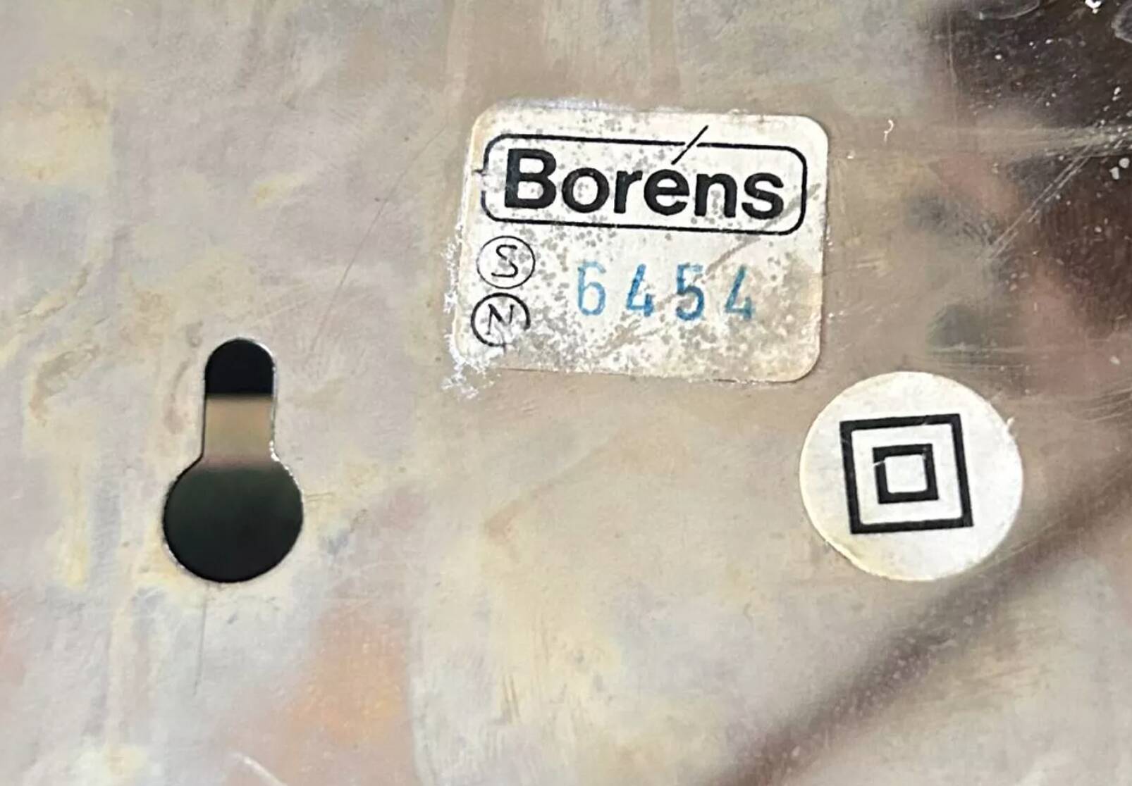 Pair of vintage wall lights, solid brass, Borens 1960