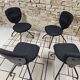 Lot 4 chaises ergonomiques design vintage