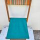 Chaise de pecheur pliante en bois et tissu