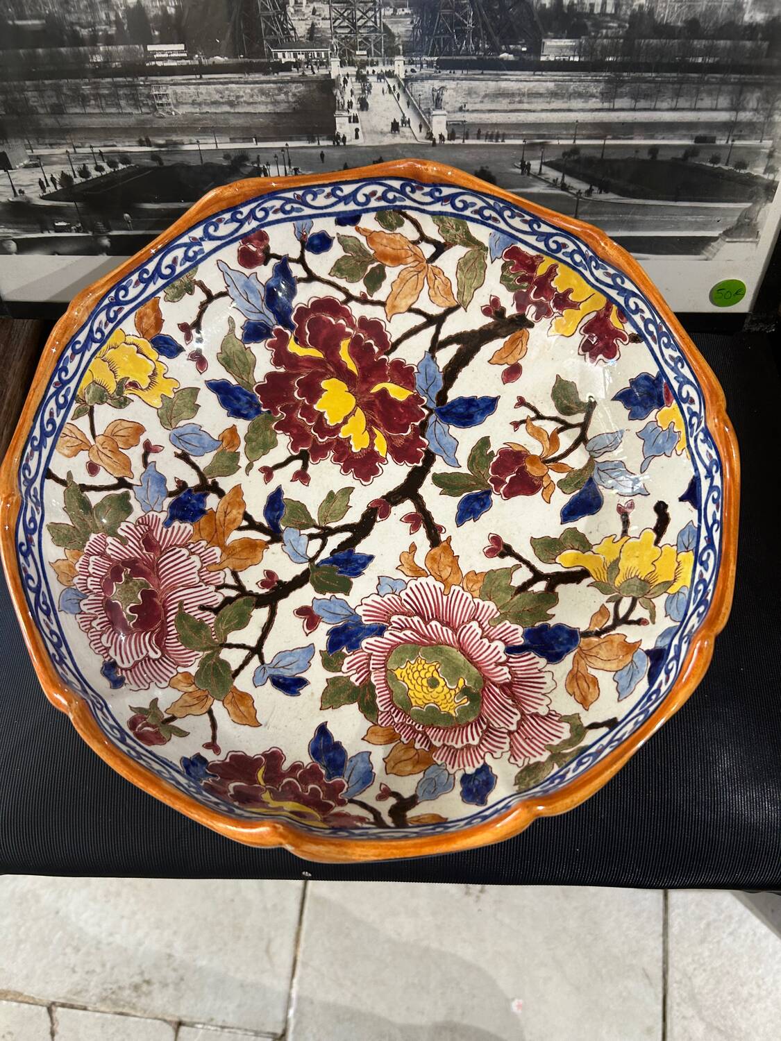 Gien centerpiece salad bowl