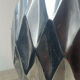 Brushed aluminium vase