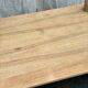 Raw wood farmhouse table