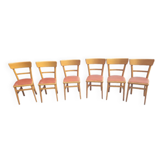 6 bistro chairs from the 40s
