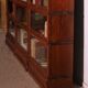 Library Wall of 3 Globe Wernicke Modules in Oak - 19th Century