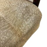 Vintage armchair/foot warmer with armrests: design project