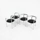 4 “Locus Solus” Chairs by Gae Aulenti for Poltronova, 1960s