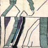 Moroccan Berber carpet Beni Ouarain with colorful patterns 2,91x2.07m