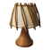 Vintage table lamp by Louis Sognot in wicker/bamboo - 1950s/60s