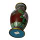 Chine, vase en cloisonné chrysanthèmes début XXème