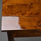 Table d'appoint ancienne en noyer, fin du XIXe siècle – restaurée